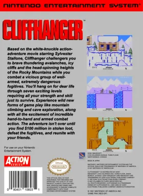 Cliffhanger (USA) box cover back